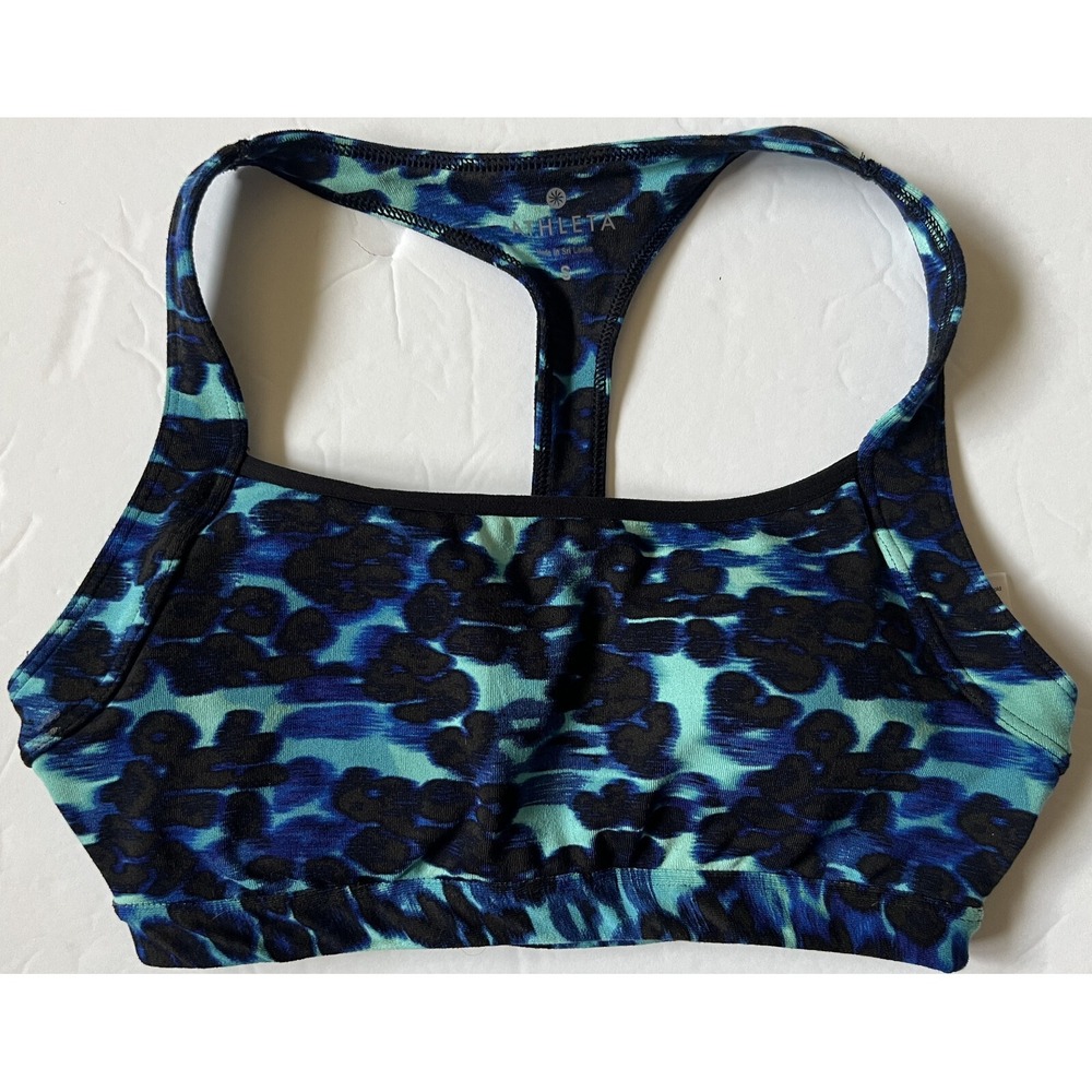 ATHLETA - Women's Blue Sports Bra - T-Back - Size Small